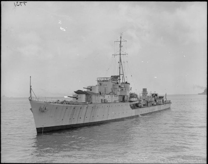 britiske destroyer HMS Oribi