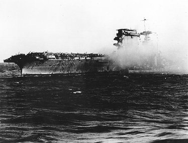 USS Lexington ramt