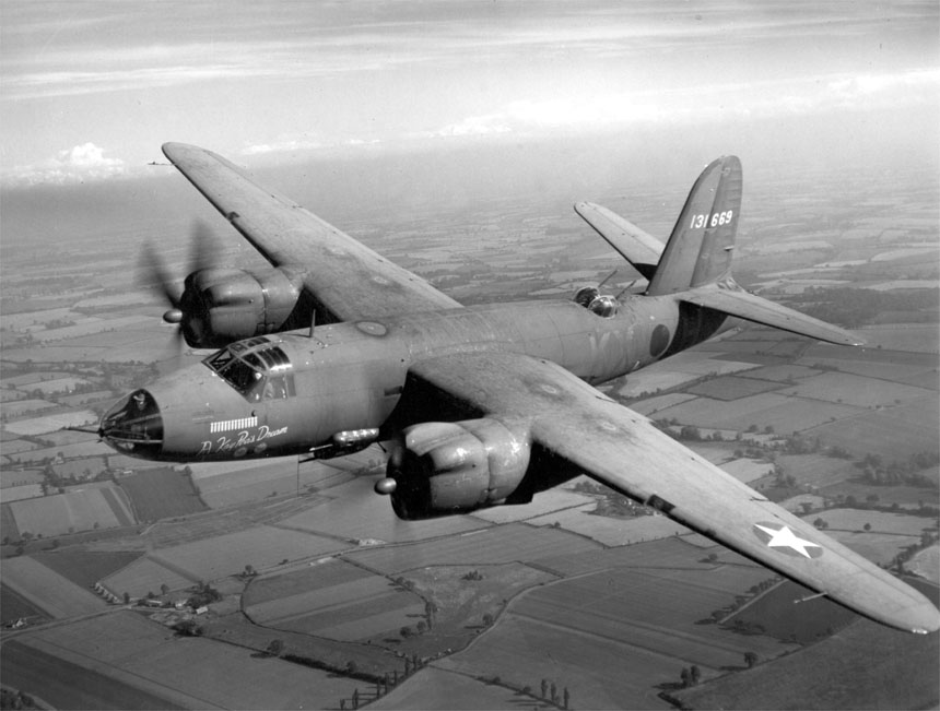 B-26B_bomber_in_flight